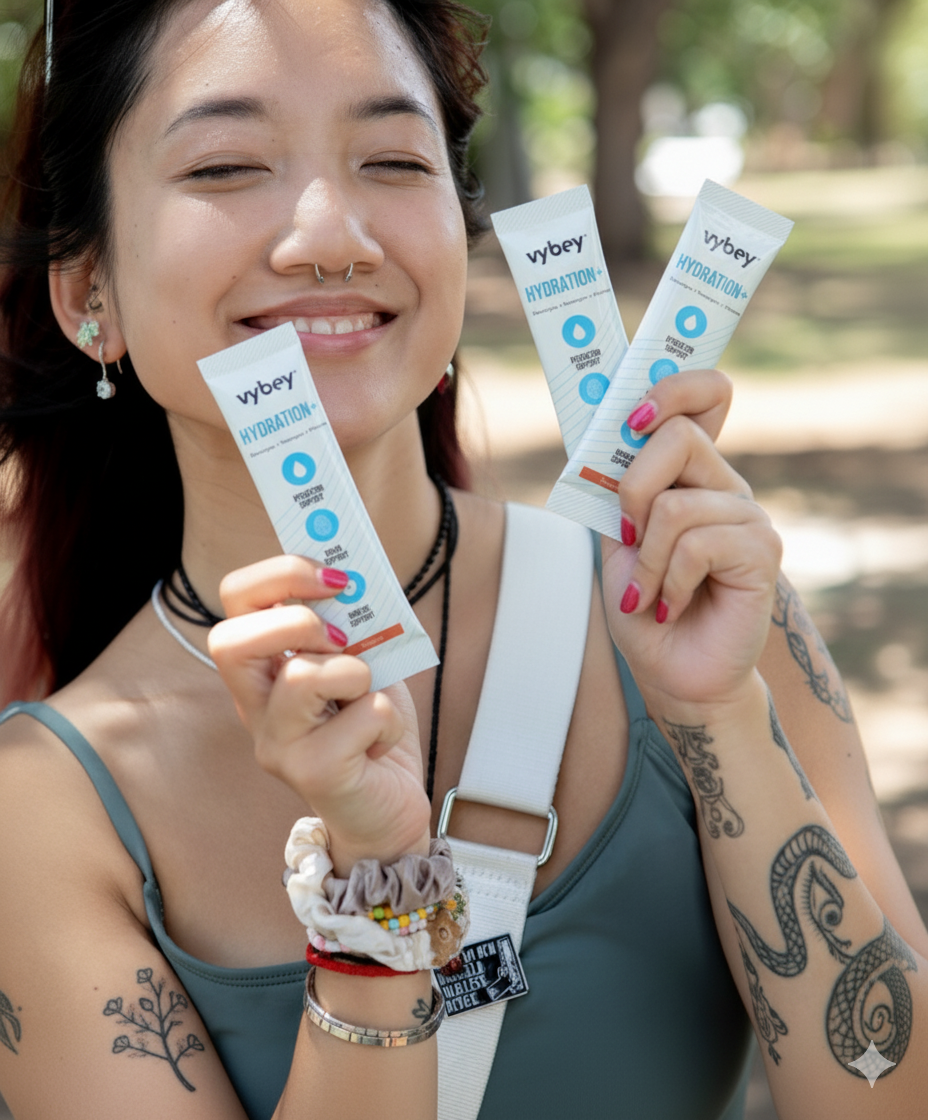 hydration electrolyte sachet image of model