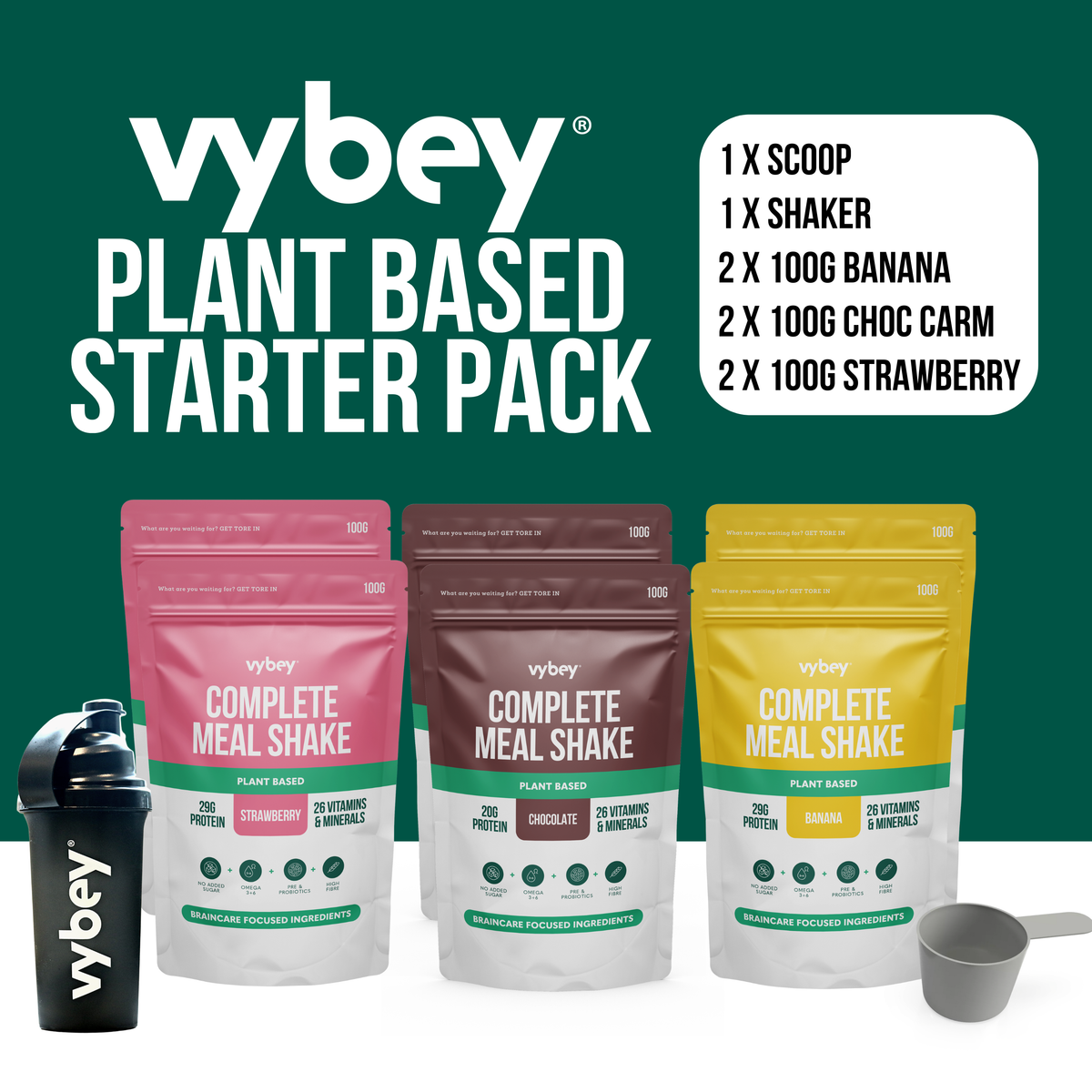 Weight Loss Meal Replacement Shakes Starter Pack | vybey – vybey AU ...